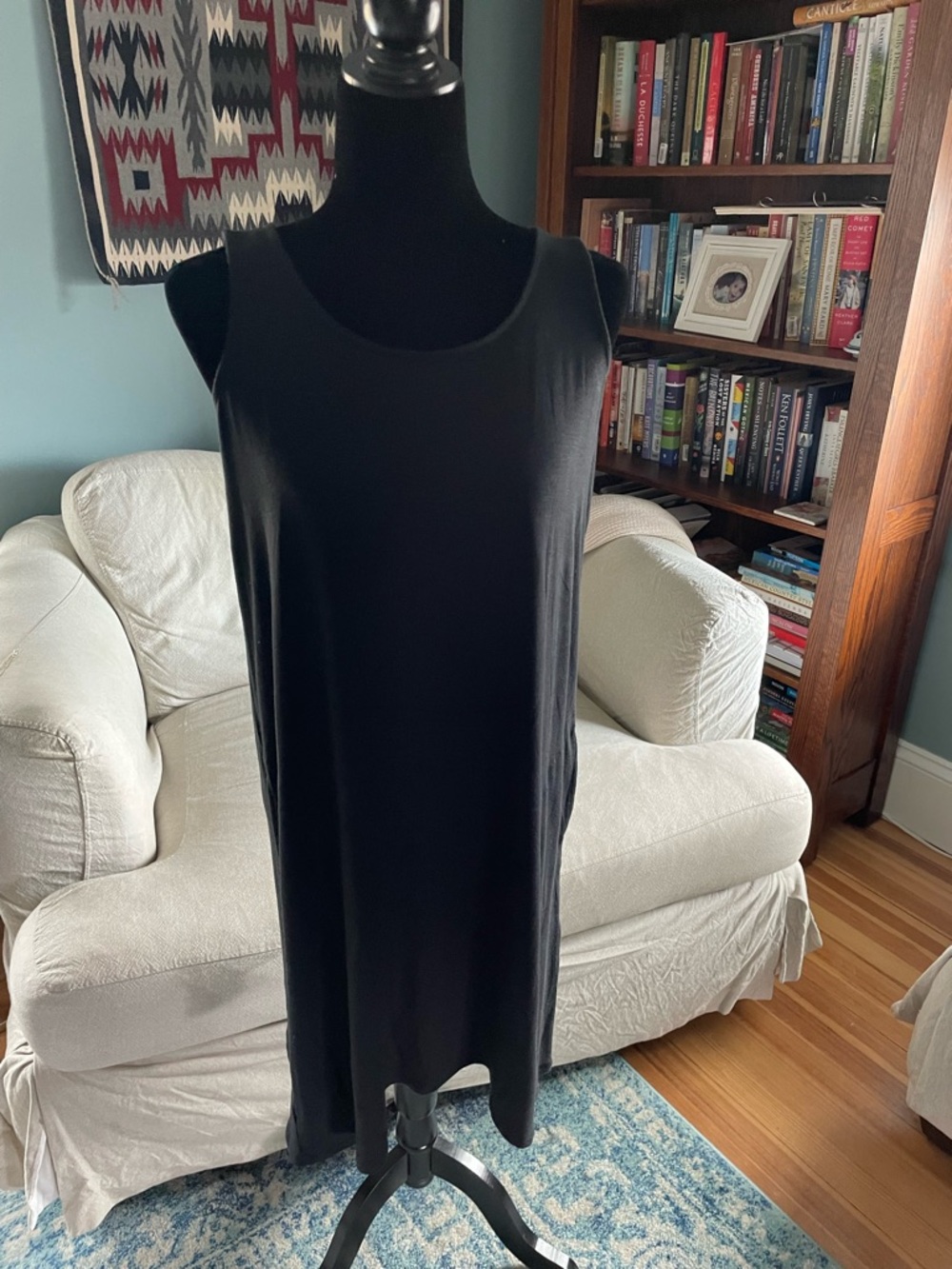 J Jill Black Tank Dress NWT Sz XS